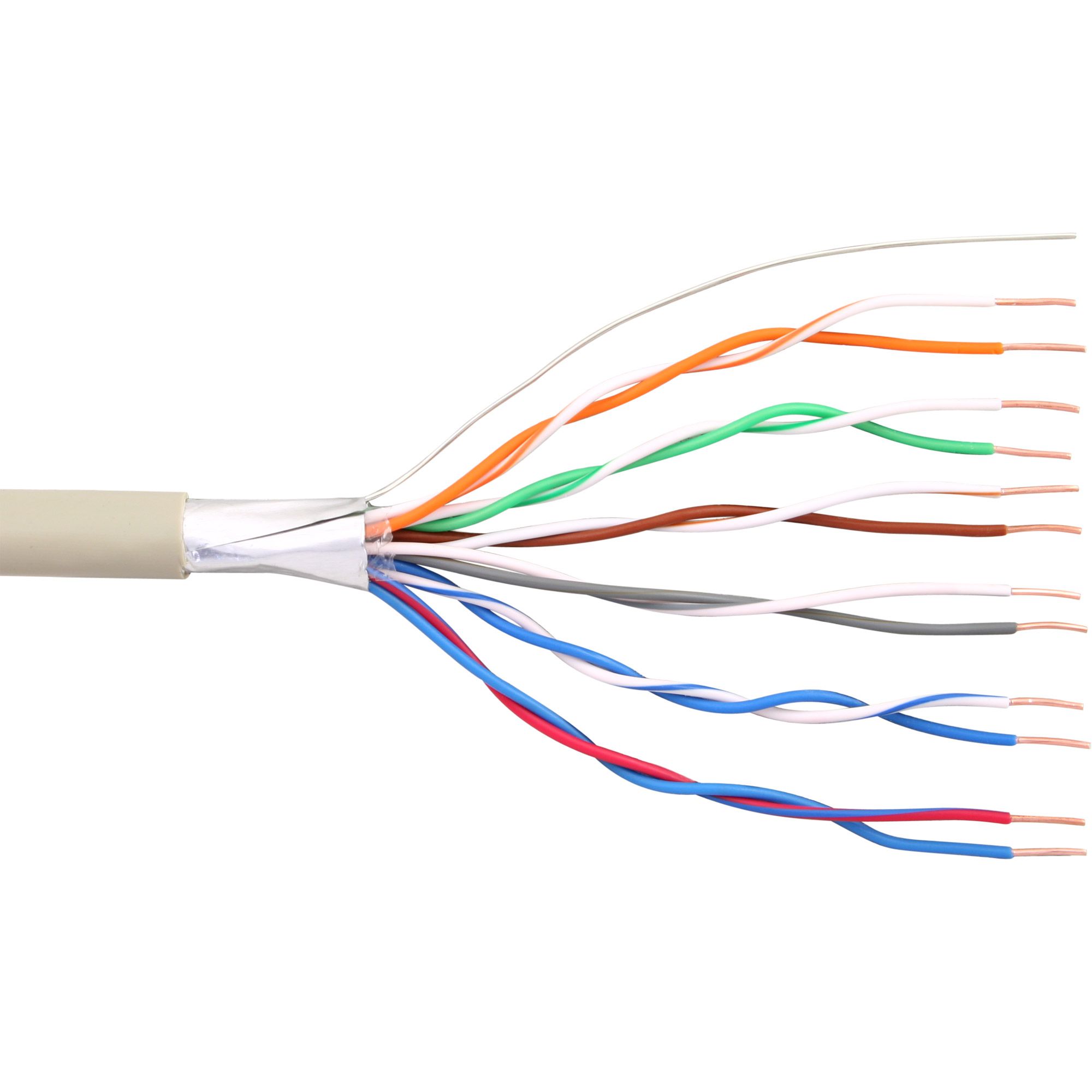 Inline 69977C Telefoonkabels Beige 25 m