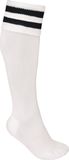 PROACT® Chaussettes de sport à rayures contrastées PA015 - White / Black - 31/34 EU