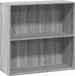 vidaXL Bibliothèque 80x30x77 cm bois de particules gris aspect chêne sonoma