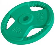 Gorilla Sports disque d'haltère 5 kg Gripper fonte 30 mm