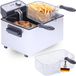 Sommertal friteuse double avec huile ou graisse - 3 paniers, 5 litres, 3000 watts, zone froide, DF3270