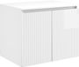 vidaXL Armoire de salle de bain murale blanc brillant 62,5 x 44,5 x 50 cm