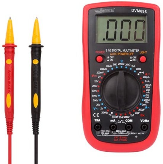 Velleman DIGITALE MULTIMETER - CAT. III 600 V / CAT IV 300 V - 1999 COUNTS