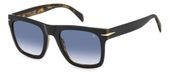 GAFAS David Beckham Db 7000/S Zonnebril Heren Rechthoekig Acetaat Zwart Blauw