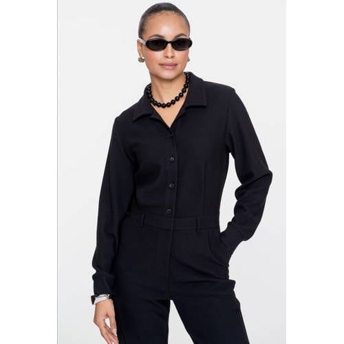 Geisha Jumpsuit Zwart Aansluitend