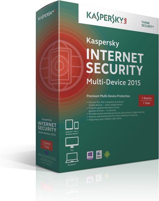 Kaspersky Internet Security 2015 Multi-Device - 1 User - 1 Year - Windows