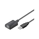 Goobay Mcab USB-uitbreiding USB type A, 4-polig (M), USB type A, 4-polig (W), 5 m actieve kabel (signaalregeneratie)