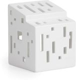 Kähler Design Bougeoir - Maison Functio - Blanc - 9 cm