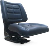 Sparepartsholland Universele Tractorstoel – Zwart – Vering - Verstelbaar - PVC