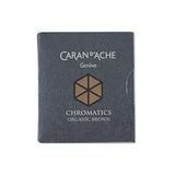 Caran D'Ache 8021-049 inktpatronen, vulpen, bruin, 6 stuks