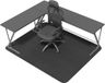 NYFITY Bureaustoelmat voor harde vloeren, slipbestendige zware onderbureaustoelmat voor hardhouten vloer, 76 x 139 cm, zwart