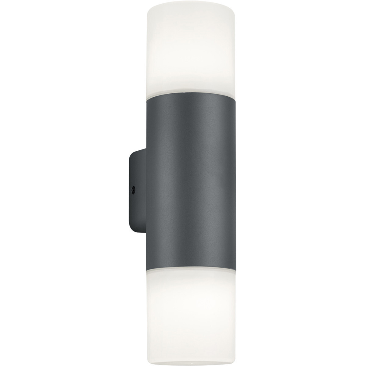 BES LED LED Tuinverlichting - Wandlamp - Trion Hosina - E27 Fitting - 2-lichts - Mat Zwart - Aluminium