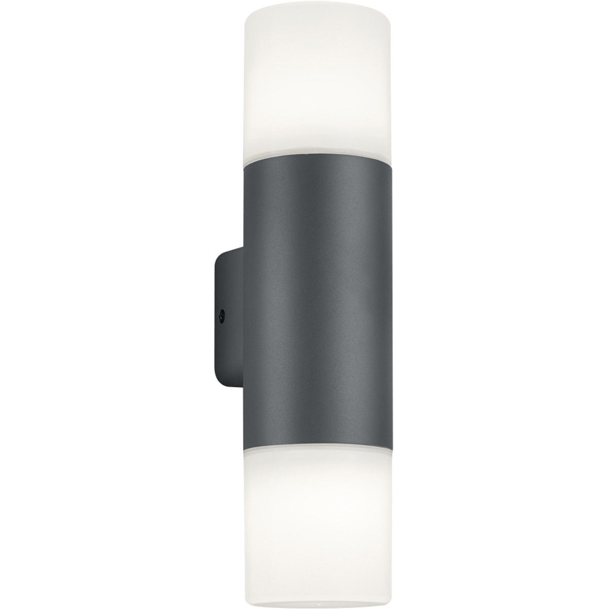 BES LED Trion Hosina Wandlamp - E27 - 2-lichts - Mat Zwart - Aluminium - 33cm