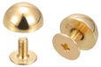 Agrafes, 10x5 mm, 6 jeux, avec motif tête de vache, doré, pour cuir