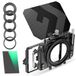K&F Concept Kit Matte box met ND8 4 x 5.65 filters voor DSLR en spiegelloze camera's, compatibel met 67 mm/72 mm/77 mm/82 mm/95 mm lenzen