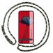 Tumundosmartphone Transparante beschermhoes voor Nothing Phone 2a 5G, met koord, groen/goud