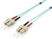 Equip 255333 Glasvezel kabel 30 m LSOH OM3 SC Turkoois