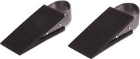 Benson Deurstopwiggen - 2x - zwart - rubber