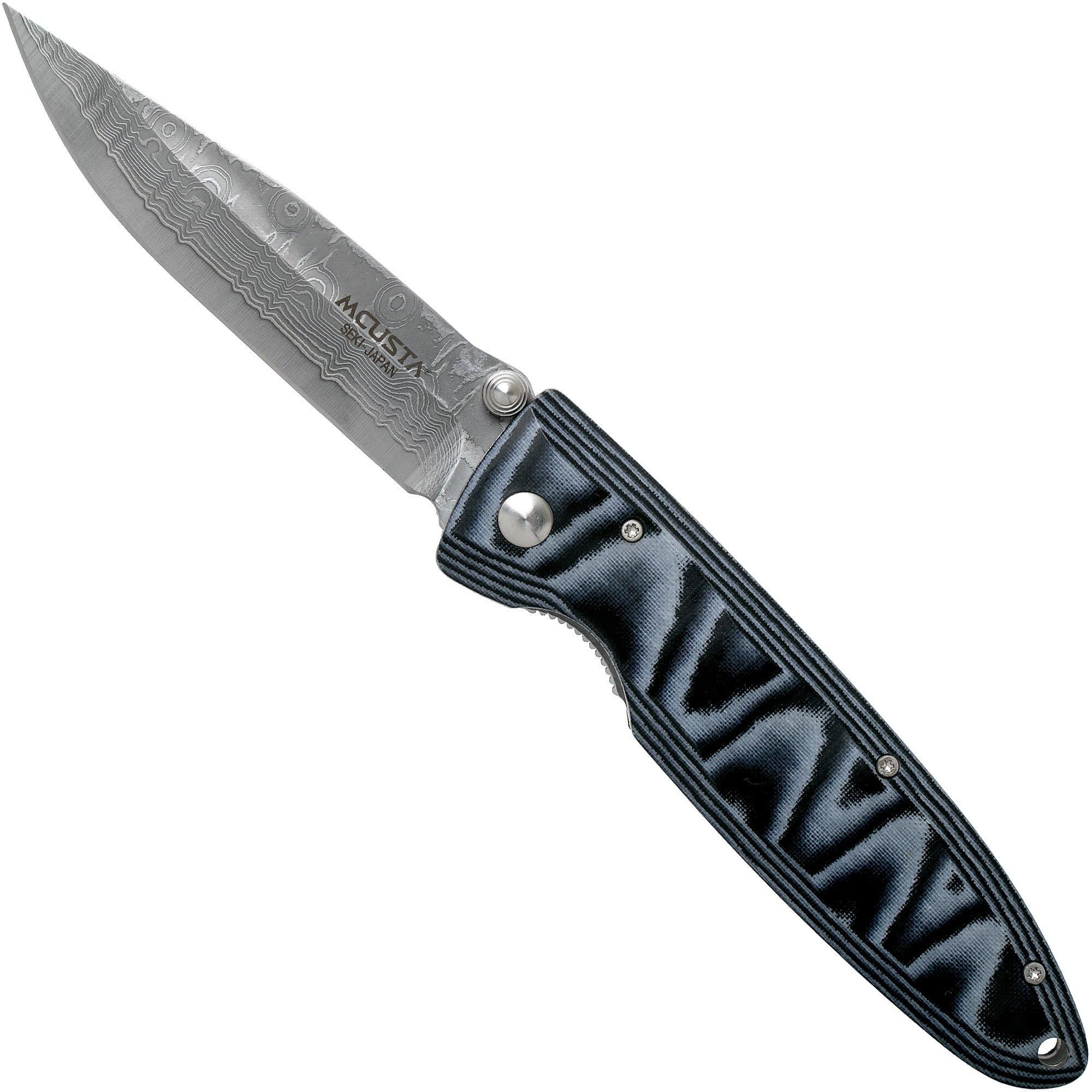 Mcusta MC-0010D Classic Wave - Blue Micarta - Men's Knife