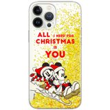 ERT GROUP mobiel telefoonhoesje voor Apple iPhone 13 Pro, origineel en officieel Disney patroon Mickey & Minnie 015 met glitter overloopeffect