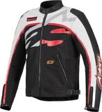 Alpinestars Axton motorjas - Zwart/wit/rood - Maat XL