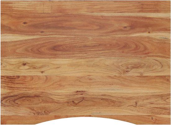 vidaXL Bureaublad rechthoekig 100x80x2,5 cm massief acaciahout