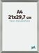 Your Decoration - Cadre photo A4 21x 29,7 cm - MDF - Champagne - Mura