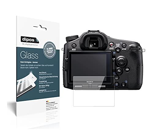 dipos 2 x pantserfolie, helder, compatibel met Sony Alpha 77 II, beschermfolie 9H schermfolie