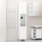 Maison Exclusive Armoire de salle de bain exclusive - Blanche - 30x30x179 cm - Fabriquée en panneaux de particules