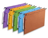 Elba OAZ hangmappen, kast, V-bodem, A4, kraftpapier, verschillende kleuren, 10 stuks