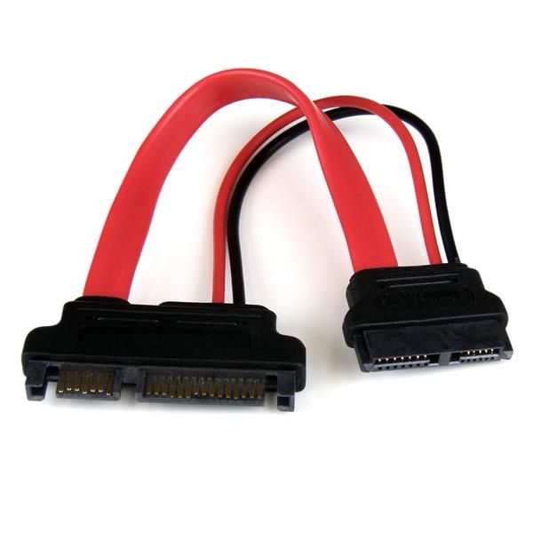 StarTech.com 15cm Slimline SATA naar SATA Adapter - Rood