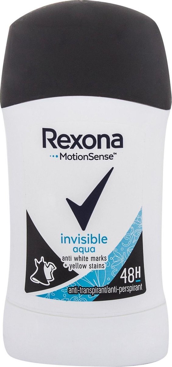 Rexona 1 stuks Invisible Woman deodorant stick aqua, 40 ml