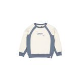 LEVV sweater met tekst - ecru