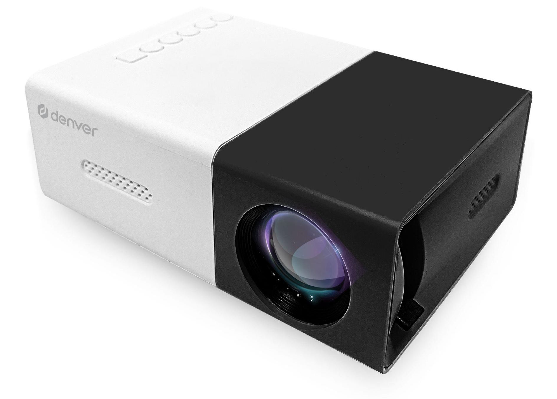 Denver PR-800B Mini Projector - 15 ANSI Lumens - LED - 320x240 - Black/White