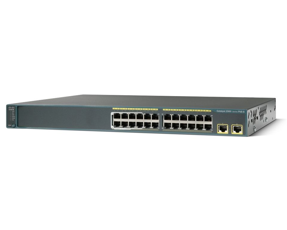 Cisco Catalyst 2960 - WS-C2960-24TT-L - Netwerk switch - Zwart