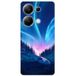 Tombee de nuit Bedrukt siliconen hoesje compatibel met Xiaomi Redmi Note 13 Pro 4G