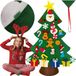 Ruhhy DIY Vilt Kerstboom - Inclusief 26 Versieringen - Herbruikbare Kerstdecoratie