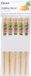 Concorde Sushi eetstokjes - 5x setjes - bamboe hout - groen/roze bloemen print - 24 cm