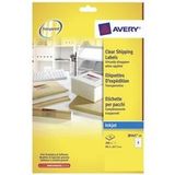 Avery Address Labels - Transparant, mat - 99.1 x 67.7 mm 200 etiket(ten) (25 vel(len) x 8 adresetiketten