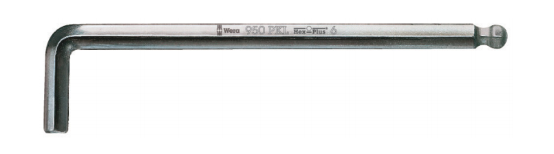 Wera 950 PKL L-key, metric, chrome-plated - 05022054001