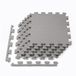 Tapis de jeu pour bébé couleur unie (6 tuiles) – Gris clair