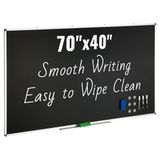 VEVOR Zwart bord, 177,8 x 101,6 cm groot schoolbord met aluminium frame