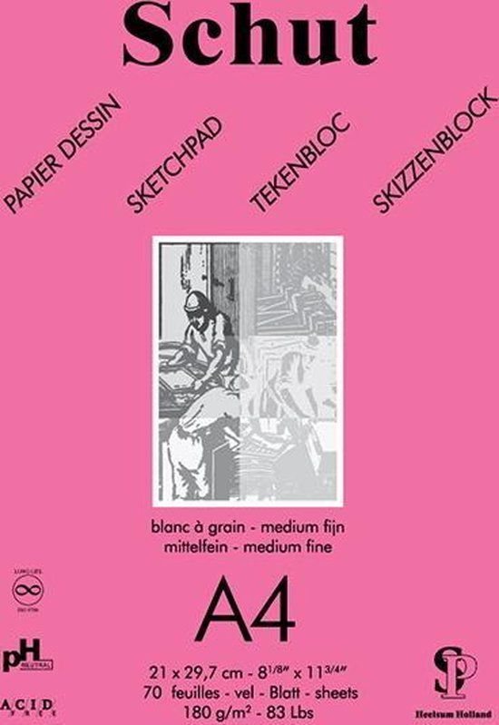 Schut - Dessin Roze 180gr/m2 A4