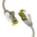 Patchkabel CAT6a GRAU 0,50m S/FTP PIMF RJ45 Netzwerkkabel Ethernetkabel LAN DSL - 1 VPE = 10 Stück