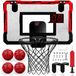 Panier de basket-ball pour enfants avec tableau de score électronique et 3 ballons
