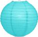 Merkloos Luxe bol lampion turquoise blauw 35 cm