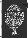 vidaXL - Portail de jardin - 85 x 150 cm - Acier thermolaqué - Noir - Verrouillable