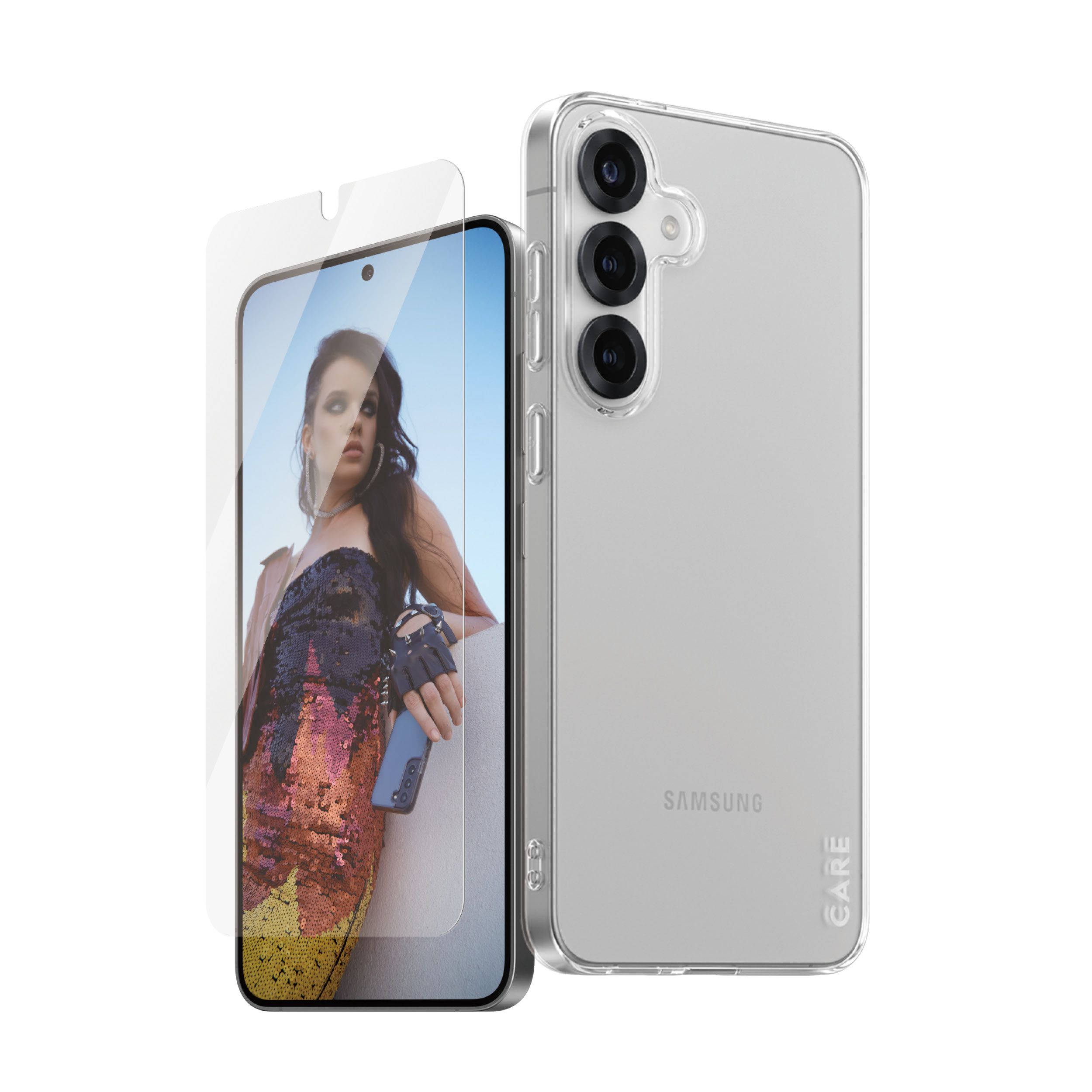 PanzerGlass CARE™ by ® 2-in-1 Bundle Samsung Galaxy S25+ Doorzichtige schermbeschermer 1 stuk(s)
