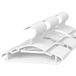 Baby Hangers Kids Witte Hangers voor Kast Plastic Peuter Hangers Baby Kleding Hangers (Wit, 60PCS)