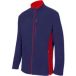 VELILLA 201504; tweekleurige fleecejas; marineblauw en rood; maat L